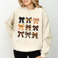 Vintage Fall Halloween Coquette Bow Autumn Bow Halloween Pumpkin Bow Fall Shirt Halloween Outfits Comfy Long Sleeve Cute Tops Casual Womenswear Comfort Cotton Fabric Relaxed Top T-Shirts, Hoodie, Sweatshirt - T-Shirt, Sweatshirt, Hoodie