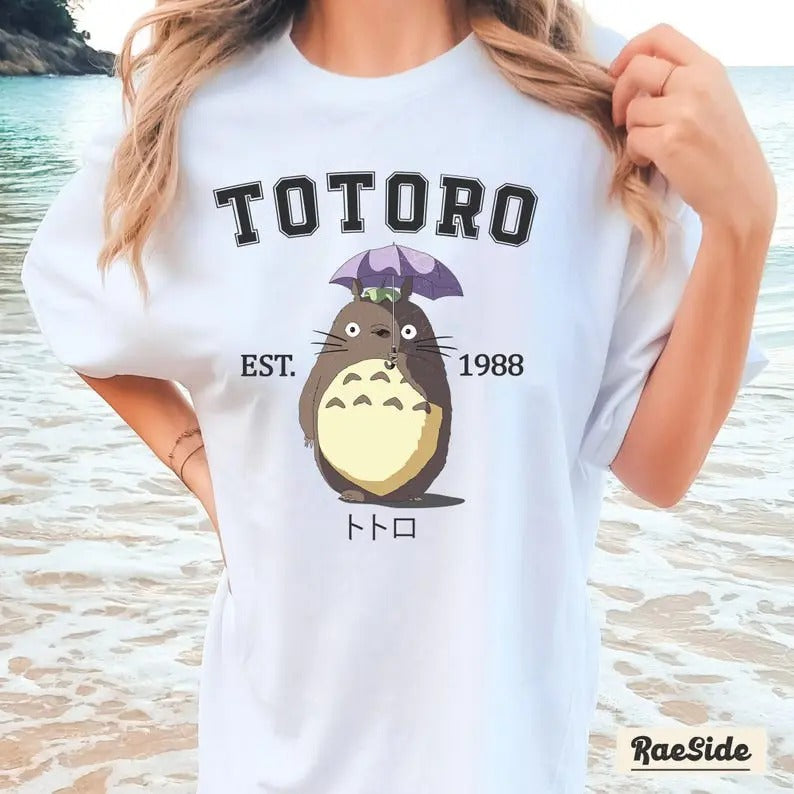Vintage Ghibli Totoro Shirt Spirited Away Shirt T-Shirts, Hoodie, Sweatshirt - T-Shirt, Sweatshirt, Hoodie
