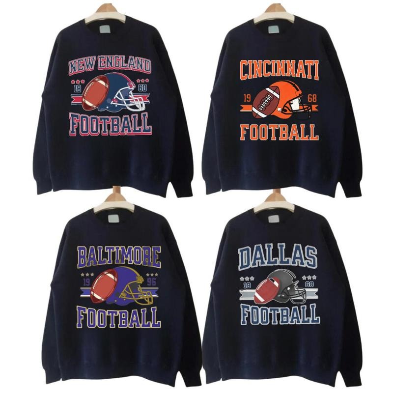 Vintage Teams Football Retro Football Thowback Buffalo Football Kansas City Football Dallas Football T-Shirts, Hoodie, Sweatshirt - T-Shirt, Sweatshirt, Hoodie