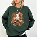 Vintage Halloween Ghost Black Cat Cute Pumpkin Ghost Boho Floral Ghost Halloween Boo Pumpkin Cat Spooky Season Tops Comfy Soft Fabric Long Sleeve Casual Womenswear Top T-Shirts, Hoodie, Sweatshirt - T-Shirt, Sweatshirt, Hoodie
