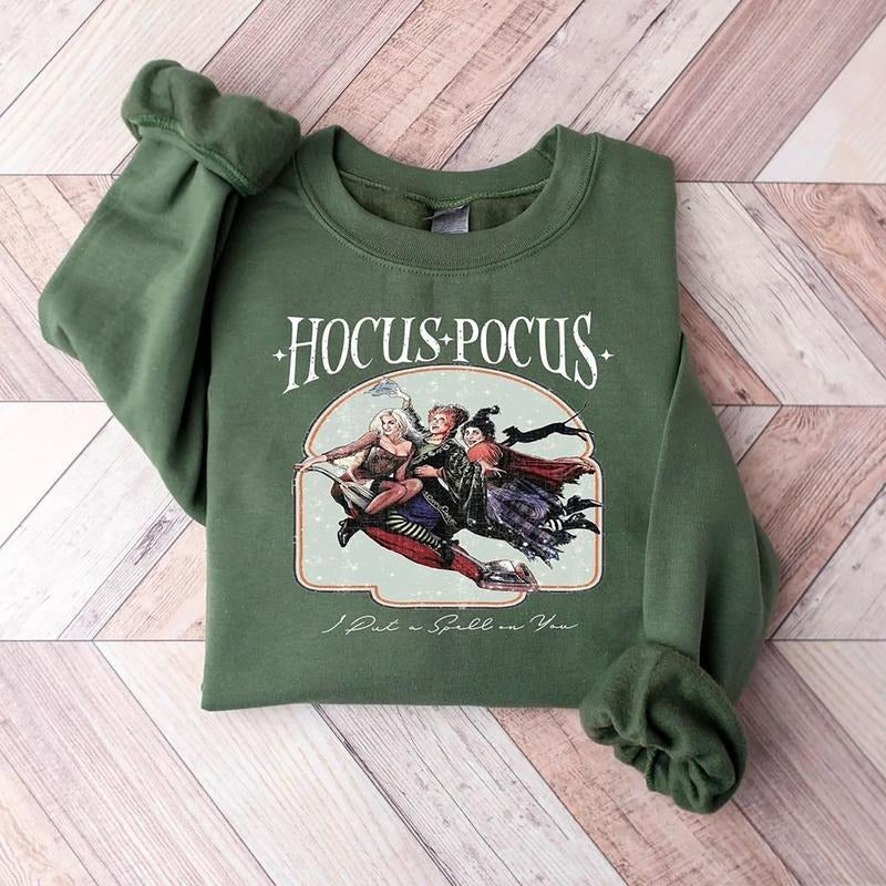 Vintage Hocus Pocus Hocus Pocus Shirt Sanderson Sisters Halloween Party Cute Halloween Summerween Shirt T-Shirts, Hoodie, Sweatshirt - T-Shirt, Sweatshirt, Hoodie