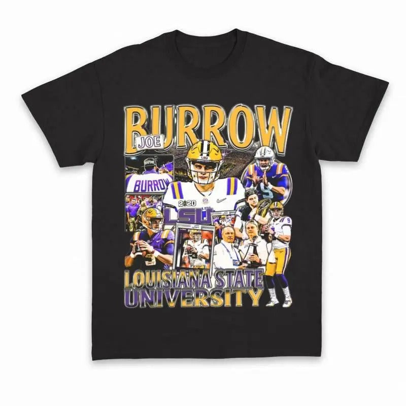 Vintage Joe Burrow Football Vintage 90s Sport Shirt T-Shirts, Hoodie, Sweatshirt - T-Shirt, Sweatshirt, Hoodie