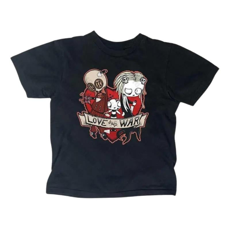 Vintage Lenore Comic Baby Cute Little Dead Girl Shirt Gothic Emo Girl Baby Y2k Top Streetwear Grunge 2000s Fitted Casual Cotton Short Sleeve T-Shirts, Hoodie, Sweatshirt - T-Shirt, Sweatshirt, Hoodie