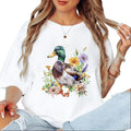 Vintage Mallard Duck Hunting Floral Outdoor Cotton Womenswear Day T-Shirts, Hoodie, Sweatshirt - T-Shirt, Sweatshirt, Hoodie