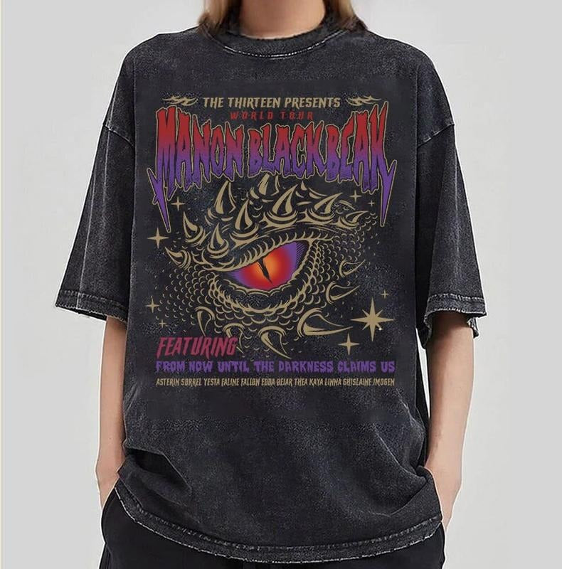 Vintage Manon Blackbeak Throne Glass Shirt Sarah J Maas Rowan Whitethorn Shirt ACOTAR Crescent City Book Lovers Shirt T-Shirts, Hoodie, Sweatshirt - T-Shirt, Sweatshirt, Hoodie