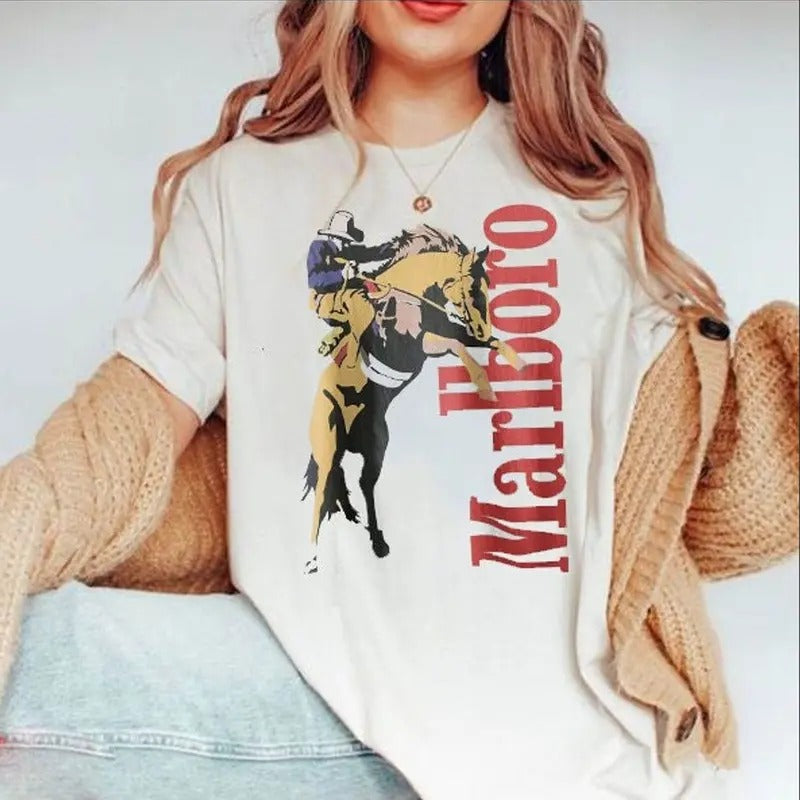 Vintage Marlboro Cowboy Wild West T-Shirts, Hoodie, Sweatshirt - T-Shirt, Sweatshirt, Hoodie