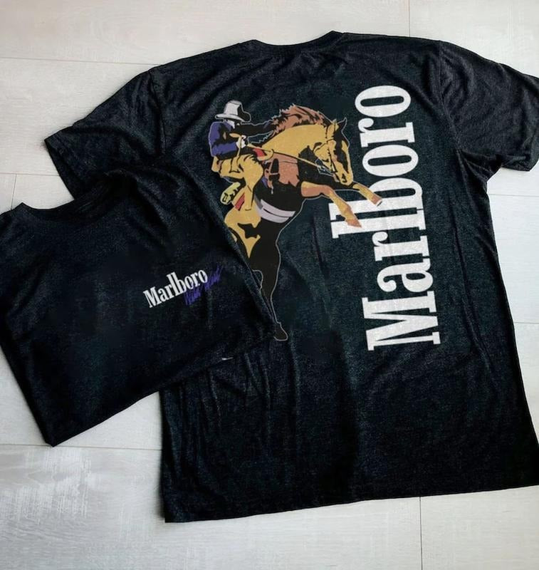 Vintage Marlboro Cowboy Wild West Shirt Country Music Shirt Cowboy Killer Shirt Boho Shirt Cowboy Rodeo Country Music 2 Sides T-Shirts, Hoodie, Sweatshirt - T-Shirt, Sweatshirt, Hoodie