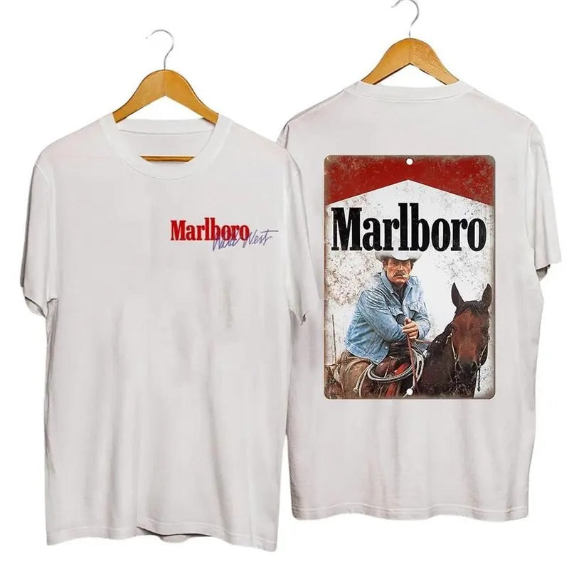 Vintage Marlboro Cowboy Wild West Shirt Country Music Shirt Cowboy Killer Shirt Boho Shirt Cowboy Rodeo Country Music Wompwompshirts T-Shirts, Hoodie, Sweatshirt - T-Shirt, Sweatshirt, Hoodie