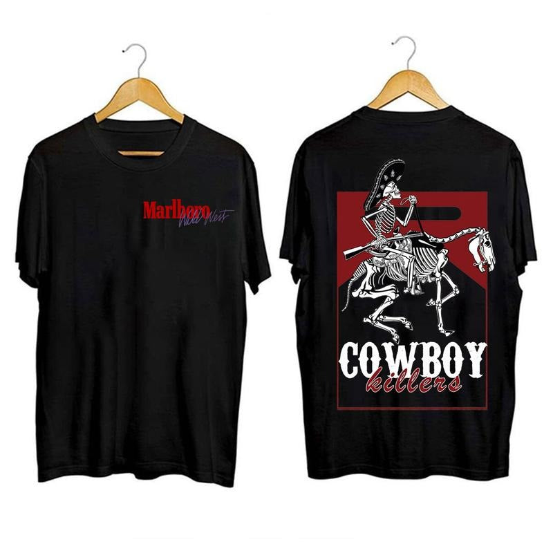Vintage Marlboro Cowboy Wild West Shirt Country Music Cowboy Killer T-Shirts, Hoodie, Sweatshirt - T-Shirt, Sweatshirt, Hoodie