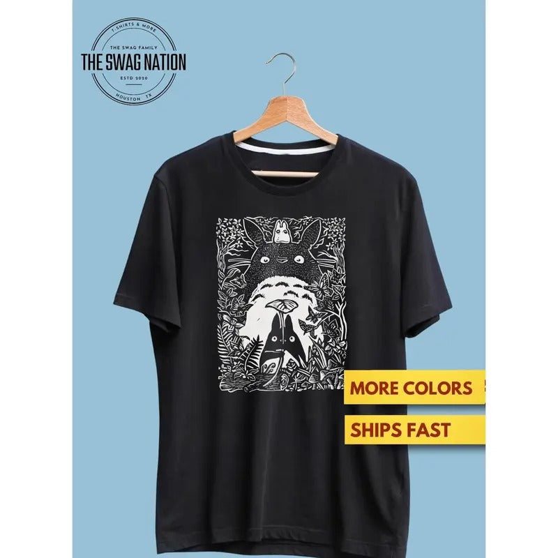 Vintage My Neighbor Totoro Shirt Studio Ghibli Shirt Anime Manga Lovers Studio Ghibli Fans Catbus Japanese T-Shirts, Hoodie, Sweatshirt - T-Shirt, Sweatshirt, Hoodie