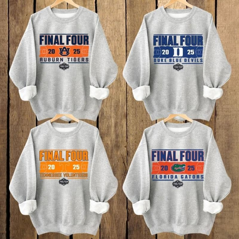 Vintage NCAA Final Four 2025 All Team Classic Streetwear Sports Team Fans T-Shirts, Hoodie, Sweatshirt - T-Shirt, Sweatshirt, Hoodie