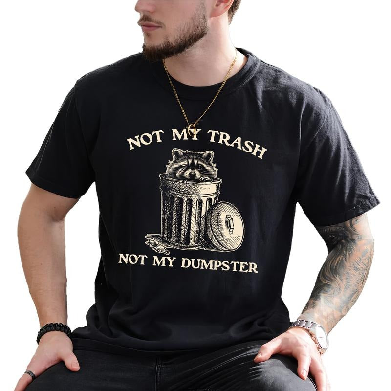 Vintage Not My Trash Not My Dumpster Funny Raccoon Meme Mental Health Unhinged Funny Him T-Shirts, Hoodie, Sweatshirt - T-Shirt, Sweatshirt, Hoodie