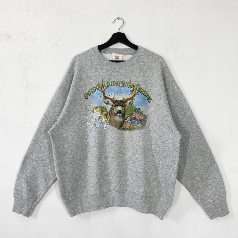 Vintage Outdoor Outfitters Fish Ducks Largemouth Bass Wildlife Habitat Deer Duck Wolf Logo Cotton Tops Underwear T-Shirts, Hoodie, Sweatshirt - T-Shirt, Sweatshirt, Hoodie