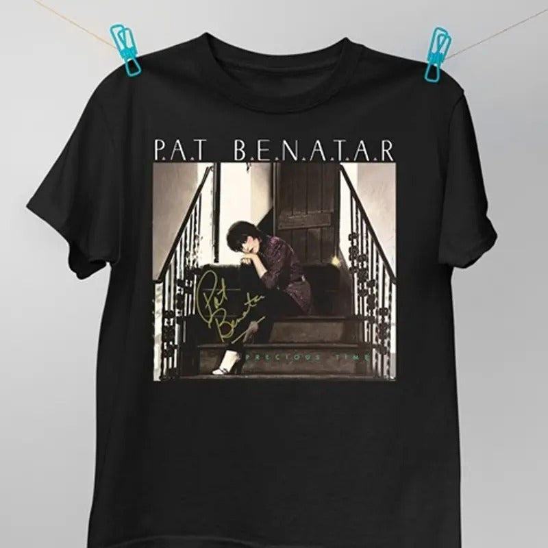Vintage Pat Benatar Signature Cotton Black Full Size Shirt T-Shirts, Hoodie, Sweatshirt - T-Shirt, Sweatshirt, Hoodie