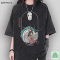 Vintage Spirited Away Shirt Studio Ghibli Shirt No Face Haku Chihiro Shirt Studio Ghibli Shirt T-Shirts, Hoodie, Sweatshirt - T-Shirt, Sweatshirt, Hoodie
