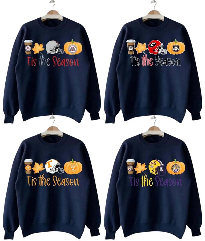 Vintage Tis Season College All Teams Football NCAA Black All Teams NCAA Halloween Sport Halloween Season. Classic Menswear Soft T-Shirts, Hoodie, Sweatshirt - T-Shirt, Sweatshirt, Hoodie