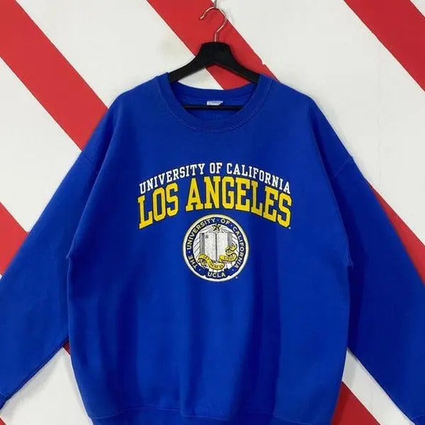 Vintage University California Los Angeles UCLA UCLA University UCLA Bruins Print Logo Menswear Athletic Womenswear Black T-Shirts, Hoodie, Sweatshirt - T-Shirt, Sweatshirt, Hoodie