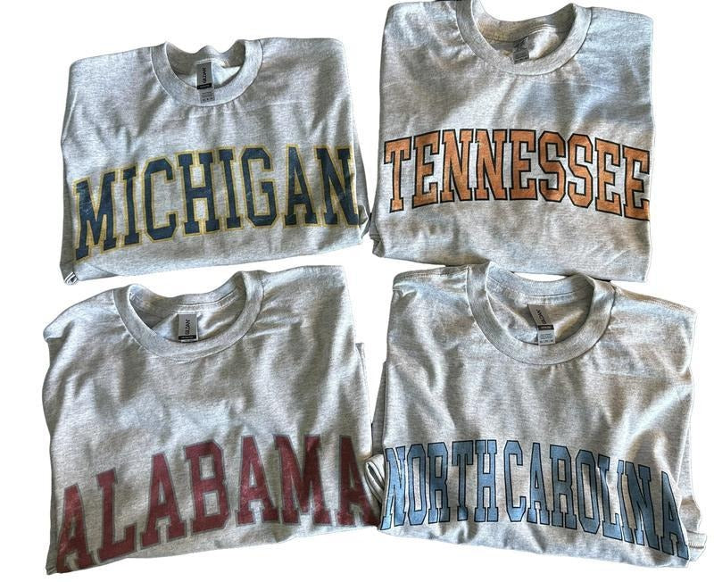 Vintage Varsity College Cotton Vintage Summer Shirts Sport All Team Shirt T-Shirts, Hoodie, Sweatshirt - T-Shirt, Sweatshirt, Hoodie