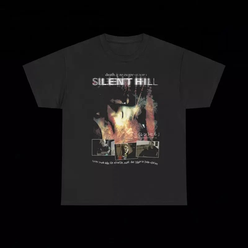 Vintage Y2K Silent Hill Death Is No Escape Grunge Y2k Emo Goth Affliction Tapout Shirt Vintage T-Shirts, Hoodie, Sweatshirt - T-Shirt, Sweatshirt, Hoodie