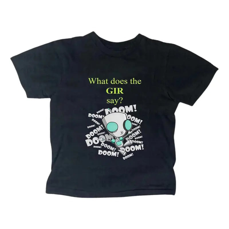 Vintage Zim Doom Baby Y2K Gothic Emo Girl Top Casual Cotton Short Sleeve Her T-Shirts, Hoodie, Sweatshirt - T-Shirt, Sweatshirt, Hoodie