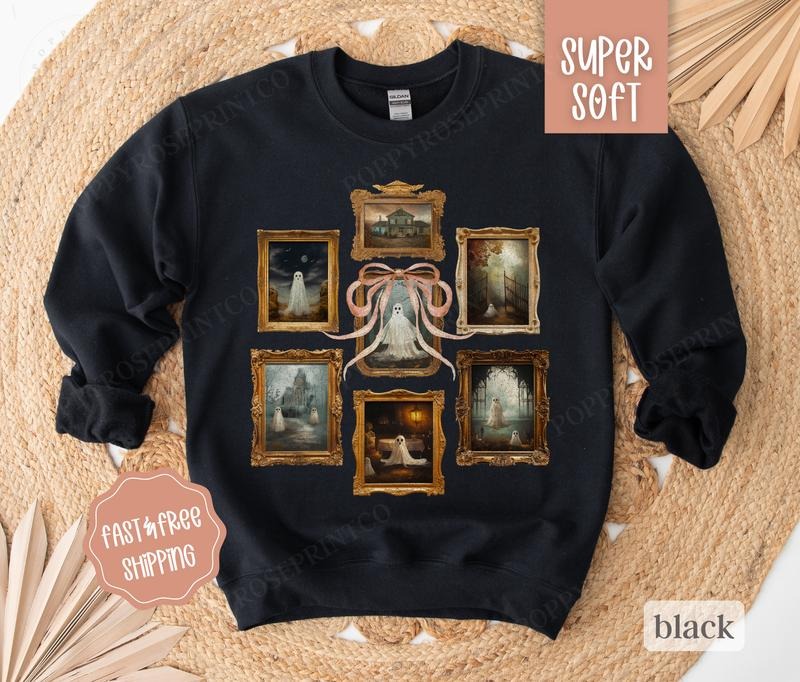 VintageGhost Cute Halloween Fall Cute Ghost T-Shirts, Hoodie, Sweatshirt - T-Shirt, Sweatshirt, Hoodie