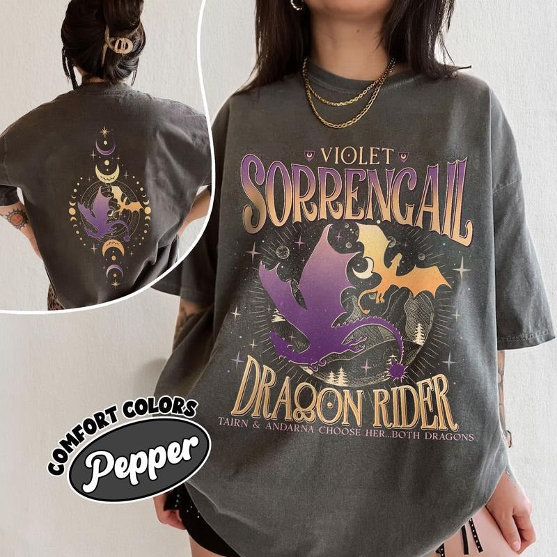 Violent Little Thing Comfort Colors Shirt Fourth Wing Dragon Riders Quadrant Bookworm Basgiath War College Sorrengail Top Womenswear T-Shirts, Hoodie, Sweatshirt - T-Shirt, Sweatshirt, Hoodie