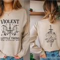 Violent Little Thing Fourth Wing Fan Book Lover Bookworm Bookish T-Shirts, Hoodie, Sweatshirt - T-Shirt, Sweatshirt, Hoodie