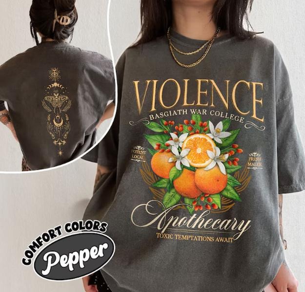 Violet Apothecary Shirt Basgiath War College Fourth Wing Shirts Riders Quadrant Bookish Book Lover T-Shirts, Hoodie, Sweatshirt - T-Shirt, Sweatshirt, Hoodie