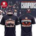 Virginia Cavaliers Atlantic Coast Conference Champions 2025 Two Sided Shirt Unisex T-shirt, Sweatshirt, Hoodie, Long Sleeve Tee - T-Shirt, Sweatshirt, Hoodie