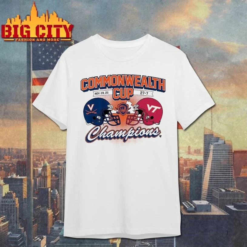 Virginia Cavaliers Commonwealth Cup Champions 2025 shirt Unisex T-shirt, Sweatshirt, Hoodie, Long Sleeve Tee - T-Shirt, Sweatshirt, Hoodie