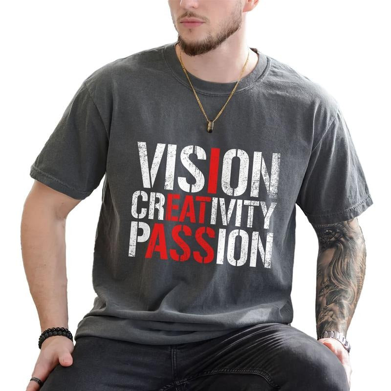 Vision Creative Passion Shirt Humor Sarcastic Printed Funny Unhinged Shirt Funny Dark Humor Comfy Fabric Tops Menswear Womenswear Cotton Fabric T-Shirts, Hoodie, Sweatshirt - T-Shirt, Sweatshirt, Hoodie