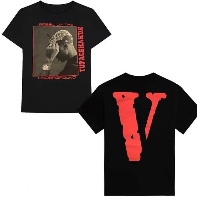 Vlone X Tupac Rebel Underground Vintage Big V V.Lone Shirt T-Shirts, Hoodie, Sweatshirt - T-Shirt, Sweatshirt, Hoodie