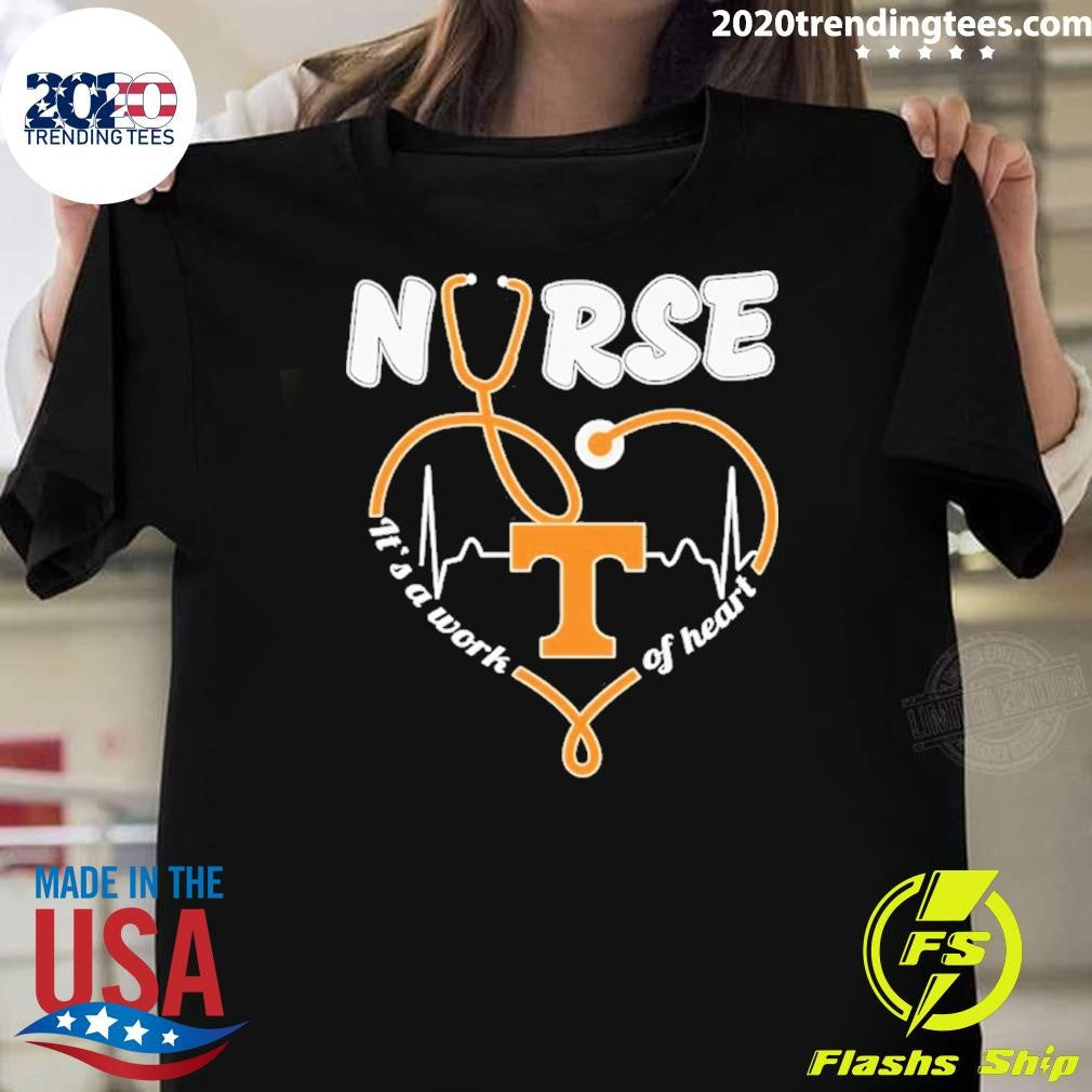Volunteers Heartbeat 2026 Nurse Its A Work Of Heart Shirt Unisex T-shirt, Sweatshirt, Hoodie, Long Sleeve Tee - T-Shirt, Sweatshirt, Hoodie