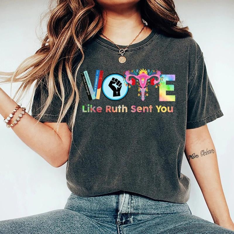 Vote Like Ruth Sent You Tshirtt Election 2024 Shirt Vote Shirt Rutth Bad3r Giinsbuurg Shirt Feminist Shirt Since 1920 Shirttttt T-Shirts, Hoodie, Sweatshirt - T-Shirt, Sweatshirt, Hoodie