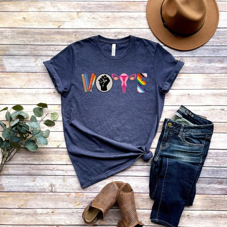 Vote Shirt Banned Books Shirt Reproductive Rights Political Activism Shirt Election LGBTQ Shirtttt T-Shirts, Hoodie, Sweatshirt - T-Shirt, Sweatshirt, Hoodie