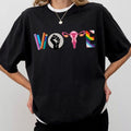 Vote Shirt Reproductive Rights BLM Shirts Political Activism Shirt Election LGBTQ Shirt Pride Month Shirt Rights Shirt Human Rights Feminis Comfort Vote Top T-Shirts, Hoodie, Sweatshirt - T-Shirt, Sweatshirt, Hoodie