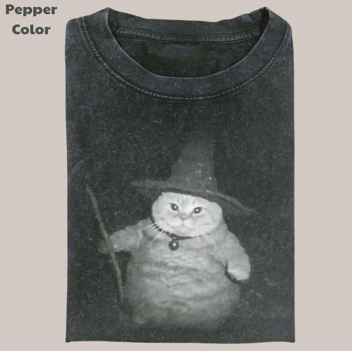 WIZARD CAT Vintage Cat Meme Cringe Funny Dumb Shirts Movie Shirt Menswear Womenswear Streetwear T-Shirts, Hoodie, Sweatshirt - T-Shirt, Sweatshirt, Hoodie