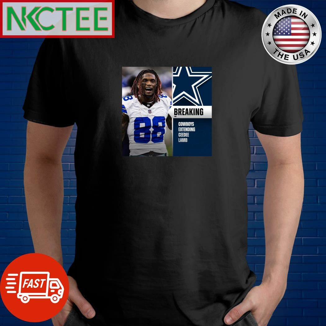 WR CeeDee Lamb, Cowboys agree to 4-year, $136M extension with $100M guaranteed shirt Unisex T-shirt, Sweatshirt, Hoodie, Long Sleeve Tee - T-Shirt, Sweatshirt, Hoodie