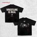 WRESTLING IS REAL Wrestling Wrestling Wrestler Shirt Sports Shirt Vintage Wresting Shirt Wrestling T-Shirts, Hoodie, Sweatshirt - T-Shirt, Sweatshirt, Hoodie