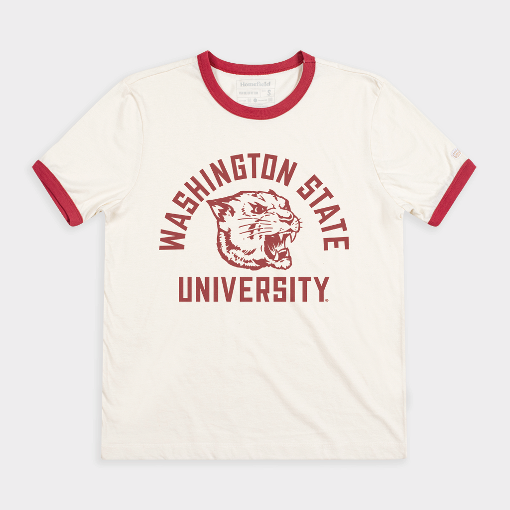 Washington State Retro Cougar Ringer T-Shirts, Hoodie, Sweatshirt - T-Shirt, Sweatshirt, Hoodie