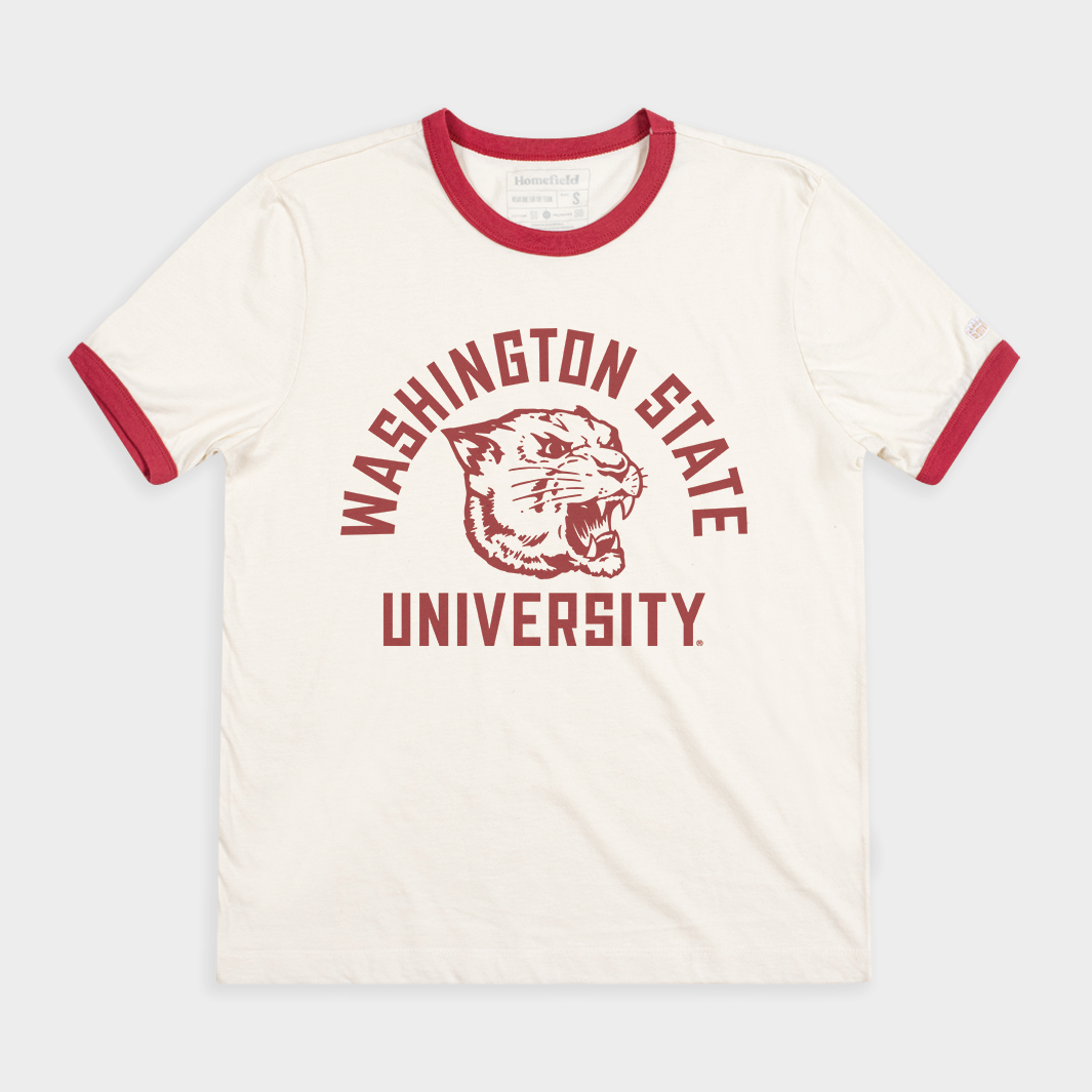 Washington State Retro Cougar Ringer T-Shirts, Hoodie, Sweatshirt - T-Shirt, Sweatshirt, Hoodie