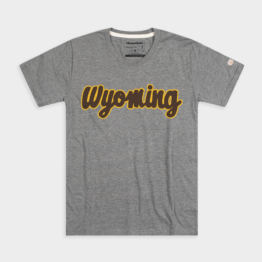 Wyoming Script Grey Style001 T-Shirts, Hoodie, Sweatshirt - T-Shirt, Sweatshirt, Hoodie