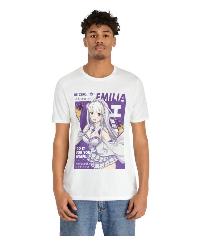 Waifu Emilia Anime Anime Manga Shirt Anime Shirt Anime Lovers Shirt Anime Manga Shirt Japanese Shirts Menswear Top Underwear Streetwear Man Tropical Round Neck Casual T-Shirts, Hoodie, Sweatshirt - T-Shirt, Sweatshirt, Hoodie