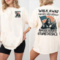 Walk Away Im Grumpy Old Woman Generation X Gen X FAFOT Shirt 100% Cotton Top Comfort Womenswear Menswear Custom Classic Collar Love T-Shirts, Hoodie, Sweatshirt - T-Shirt, Sweatshirt, Hoodie