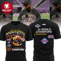 Washington Commanders 3x World Champions Two Sided Shirt Unisex T-shirt, Sweatshirt, Hoodie, Long Sleeve Tee - T-Shirt, Sweatshirt, Hoodie