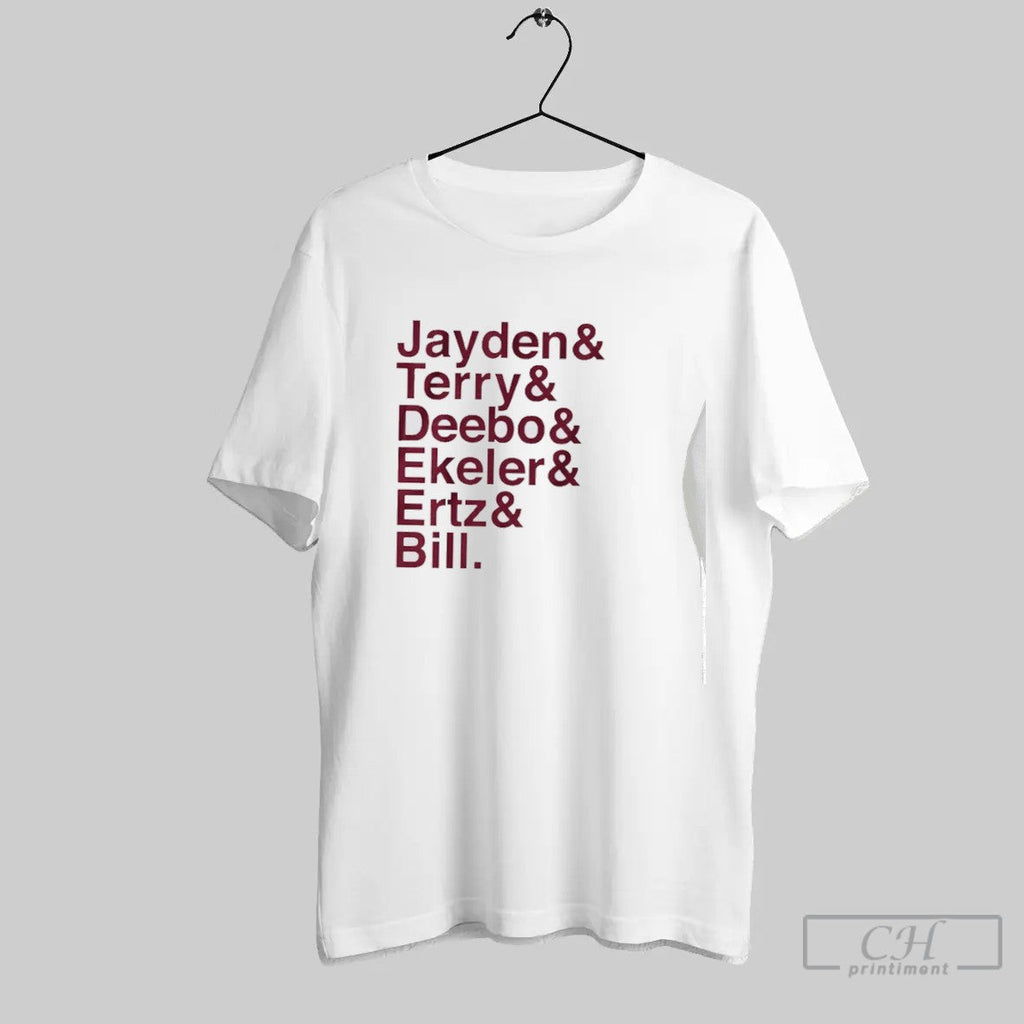 Washington Commanders Jayden Terry Deebo Ekeler Ertz Bill T Shirt Unisex T-shirt, Sweatshirt, Hoodie, Long Sleeve Tee - T-Shirt, Sweatshirt, Hoodie