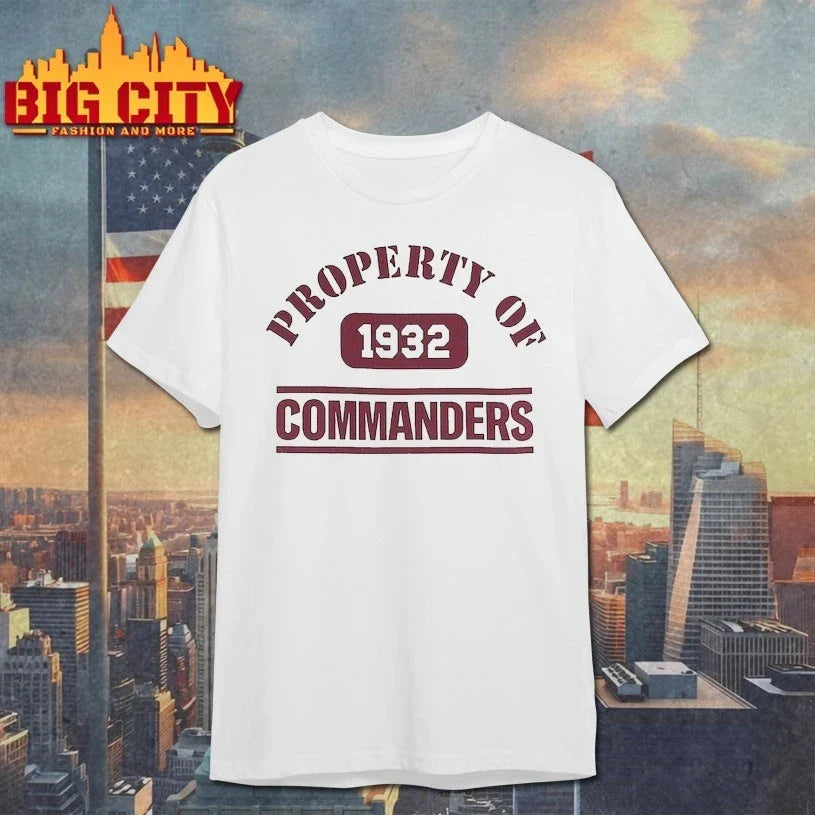 Washington Commanders Property Of 1932 Commanders shirt Unisex T-shirt, Sweatshirt, Hoodie, Long Sleeve Tee - T-Shirt, Sweatshirt, Hoodie