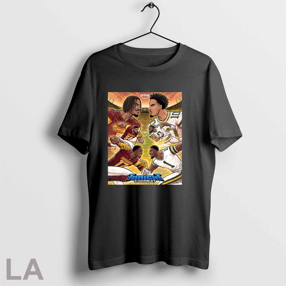 Washington Commanders Vs Green Bay Packers Thursday Night Football Lambeau Field Painting Poster - T-Shirt, Sweatshirt, Hoodie