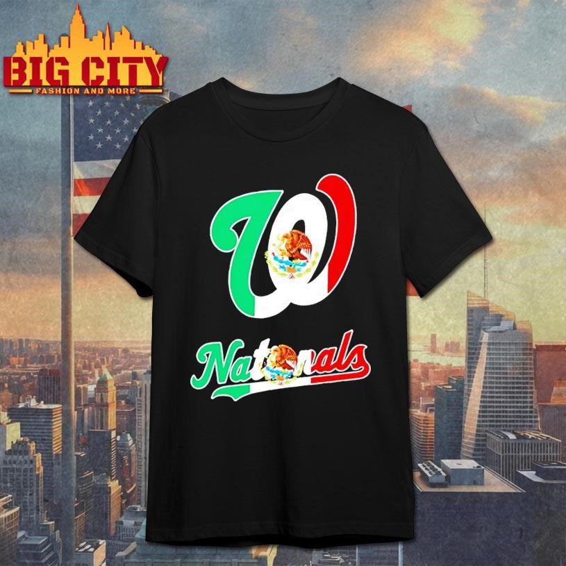 Washington Nationals Baseball X Mexican Flag Shirt Unisex T-shirt, Sweatshirt, Hoodie, Long Sleeve Tee - T-Shirt, Sweatshirt, Hoodie