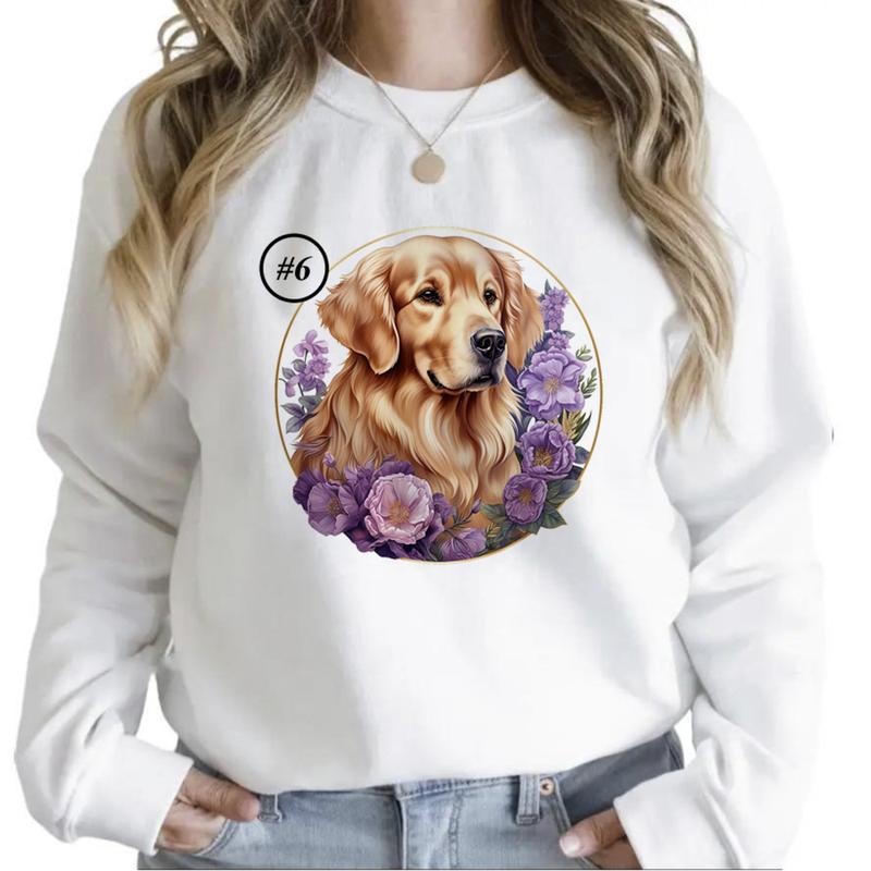 Watercolor Dogs Cute Flowers Funny Tropical Dog Watercolor Summer Hunting Season 1 Cotton Womenswear T-Shirts, Hoodie, Sweatshirt - T-Shirt, Sweatshirt, Hoodie